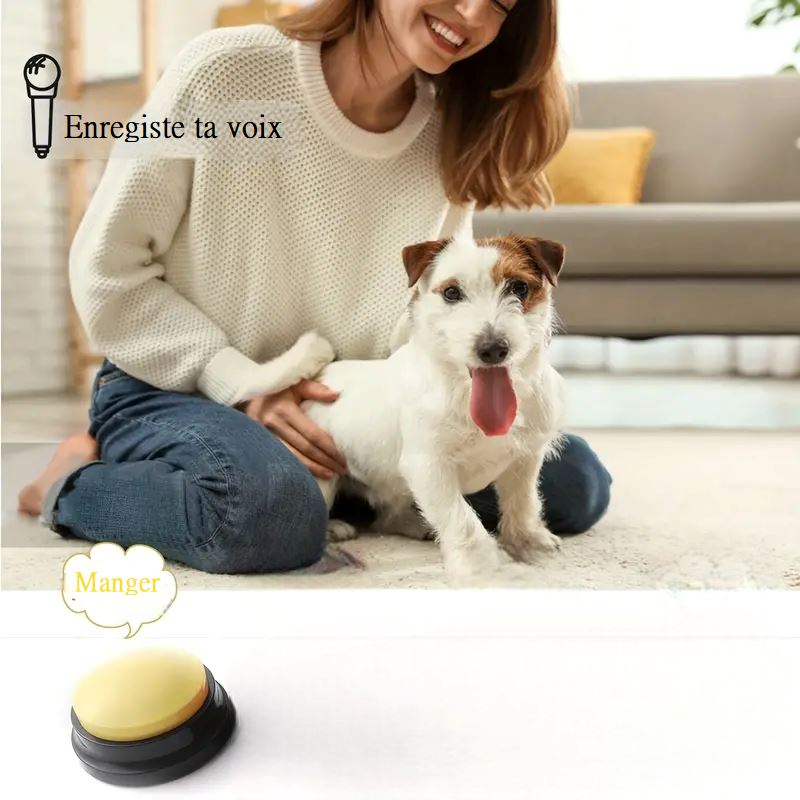 Jouet Interactif pour Chien - ChienParlant™ - Jaune